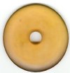 1 56x7mm Matte Amber Resin Donut 